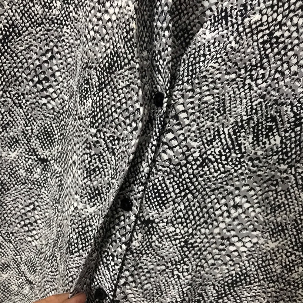 Joie Snakeskin Printed Silk Top Python Blouse - image 3